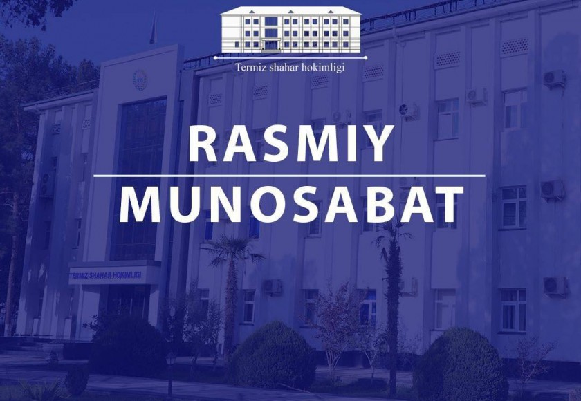 RASMIY MUNOSABAT